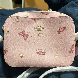 Coach Pink Butterfly Crossbody Bag